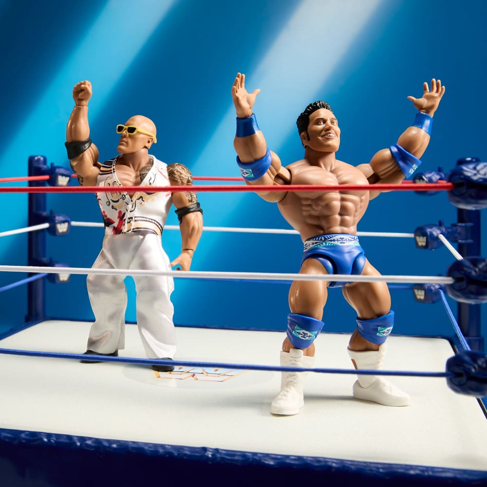 WWE Superstars Rocky Maivia and The Rock Action Figures | Mattel