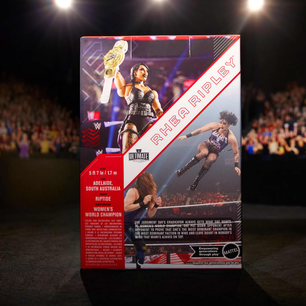 WWE Ultimate Edition RAW Ring and Rhea Ripley Figure | Mattel Creations