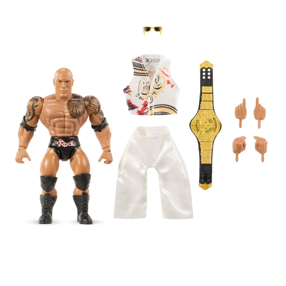 WWE Superstars Rocky Maivia and The Rock Action Figures | Mattel
