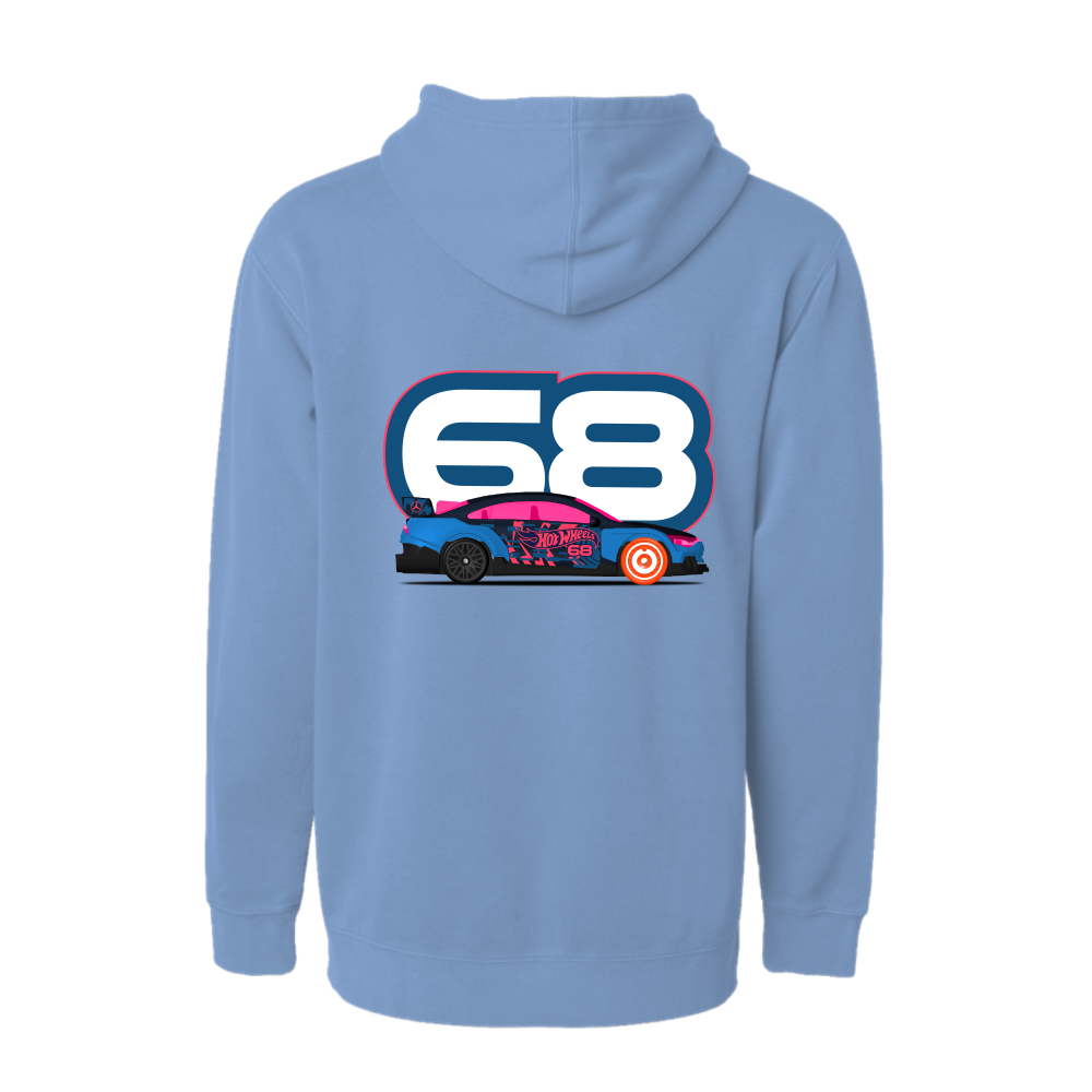 Hot Wheels x Mercedes Benz Embroidered Blue Hoodie | Mattel Creations