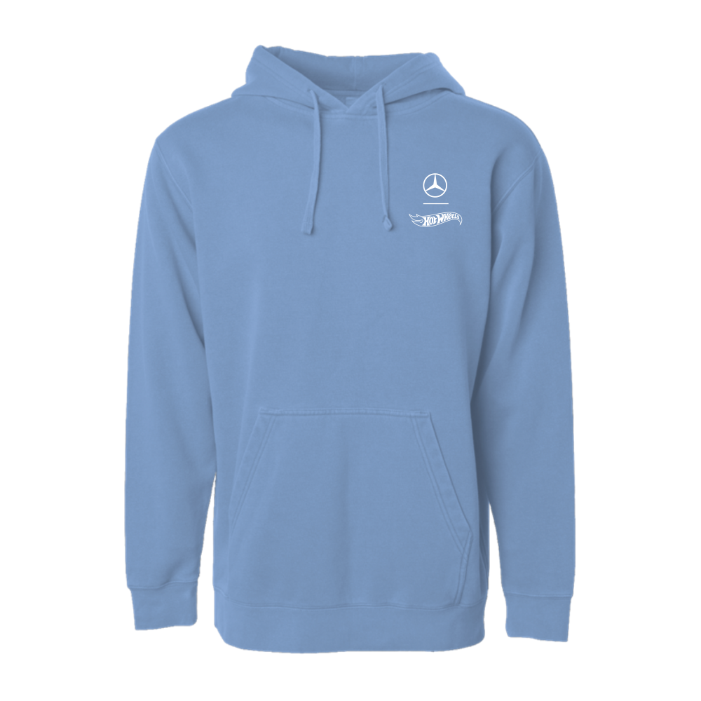 Hot Wheels x Mercedes Benz Embroidered Blue Hoodie | Mattel Creations