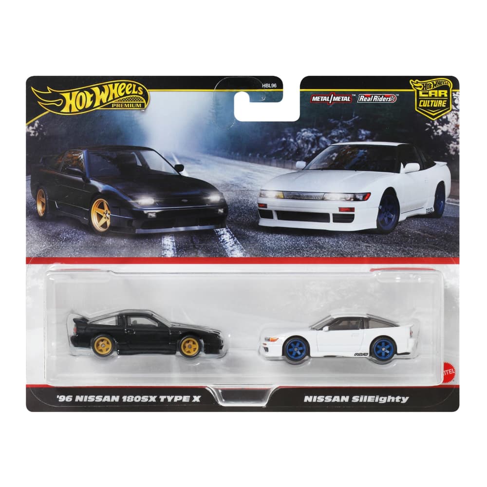 Hot Wheels Premium Car Culture 2-Pack '96 NISSAN 180SX TYPE X