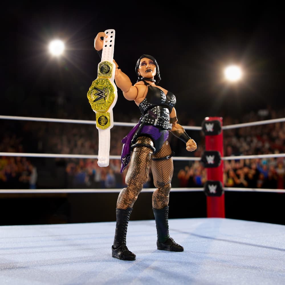 WWE Ultimate Edition RAW Ring and Rhea Ripley Figure | Mattel