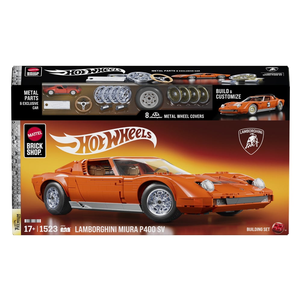 Mattel Brick Shop Hot Wheels Lamborghini Miura P400 SV Collectible