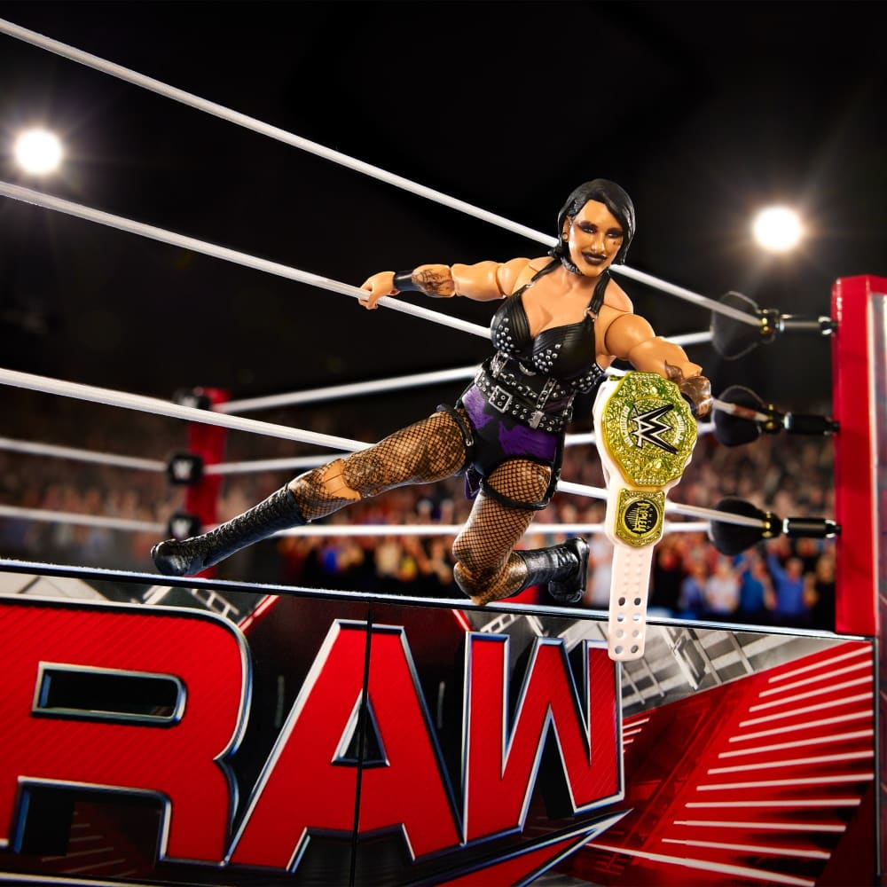 WWE Ultimate Edition RAW Ring and Rhea Ripley Figure | Mattel