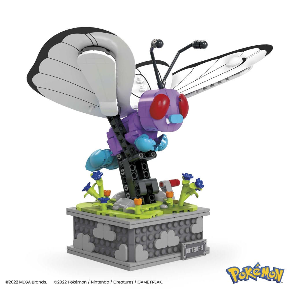 Pokémon Motion Butterfree with Motion Brick Building Set by MEGA ...