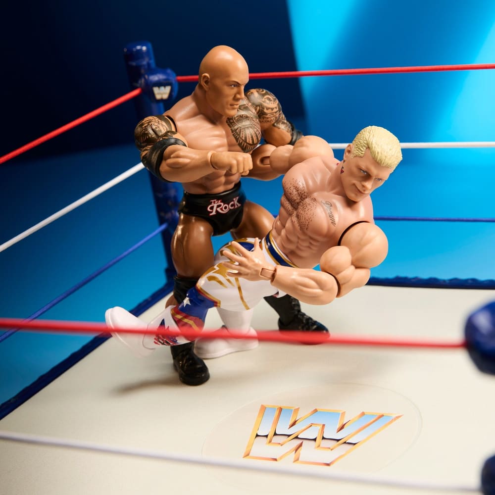 WWE Superstars Rocky Maivia and The Rock Action Figures | Mattel
