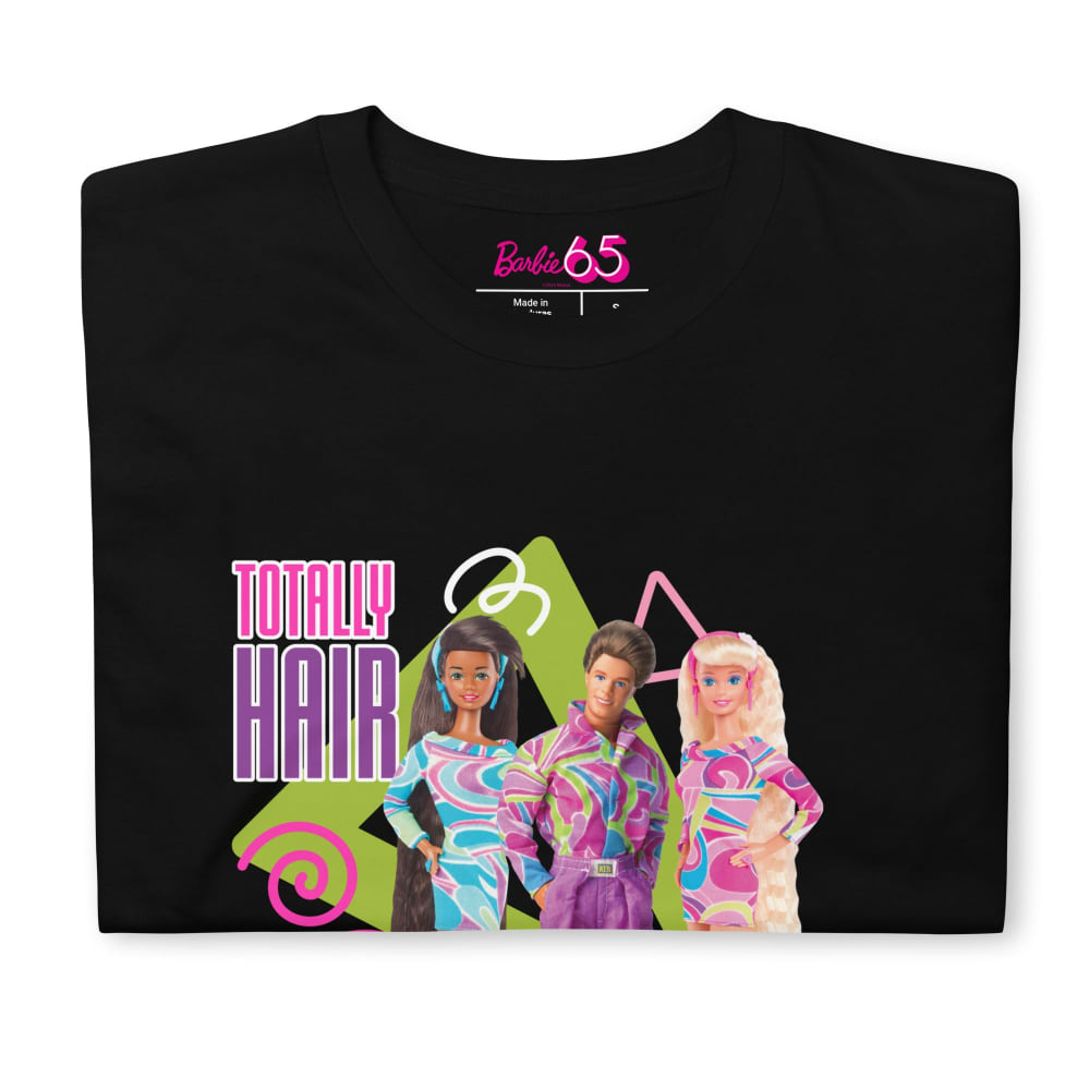 Barbie 1990's Totally Hair Black T-Shirt | Mattel Creations