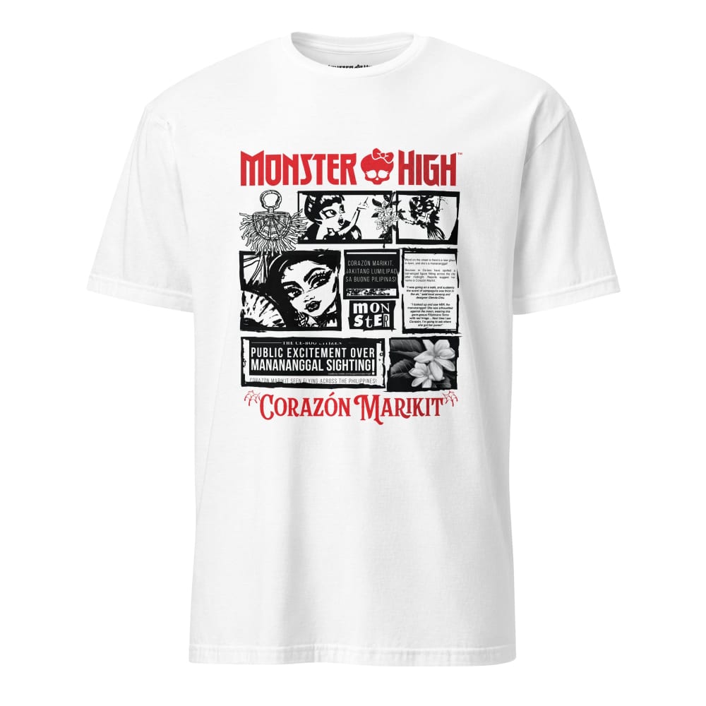 Monster High Corazon Marikit White T-Shirt | Mattel Creations