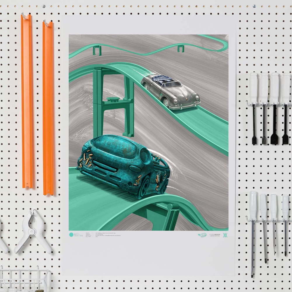 Hot Wheels x Daniel Arsham Legends Archive Lap 2 Poster – Mattel
