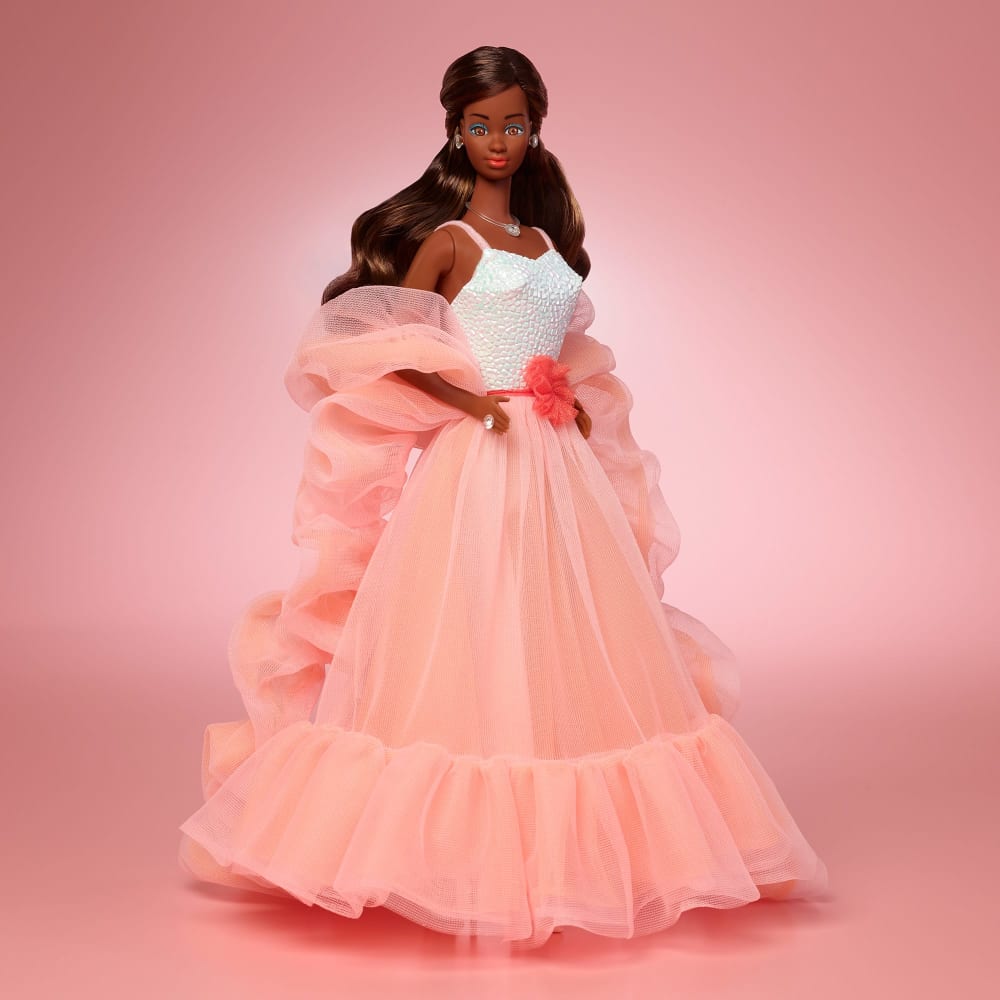 Peaches 'n Cream Barbie Doll, Brown Hair | Mattel Creations