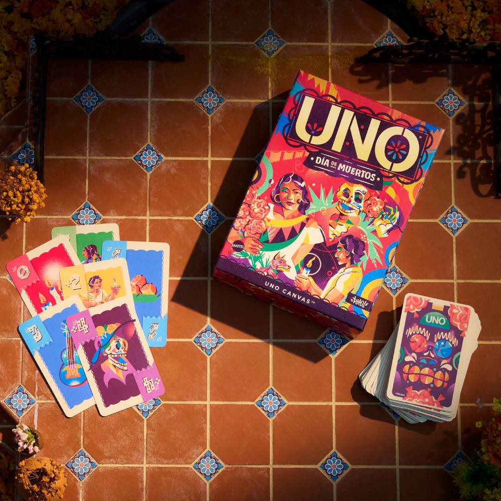 UNO Canvas Día de Muertos Card Game | Mattel Creations