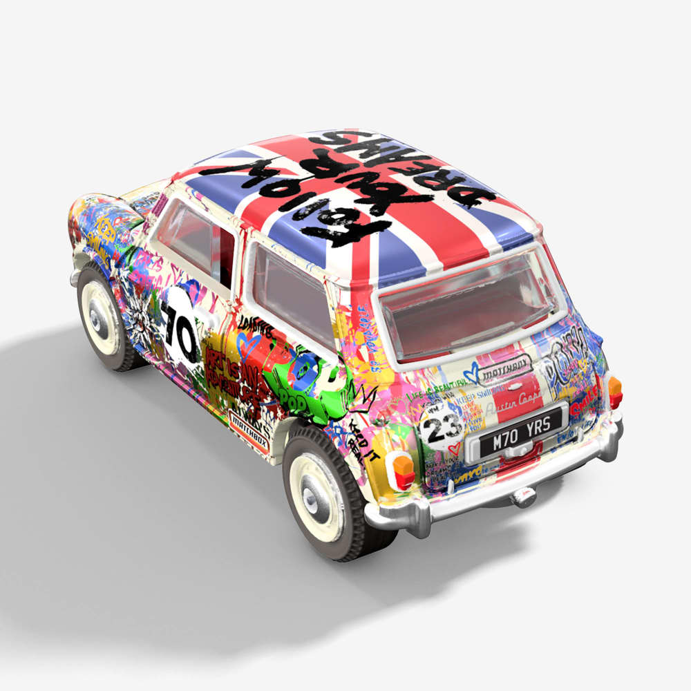 Matchbox x Mr Brainwash 1964 Austin Mini Cooper S – Mattel Creations