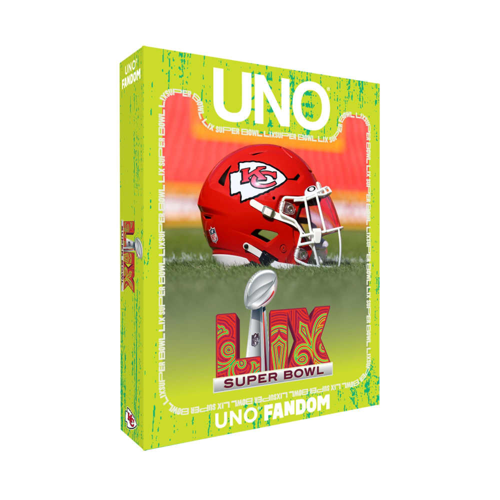 UNO Fandom x Super Bowl LIX Chiefs Card Game | Mattel Creations