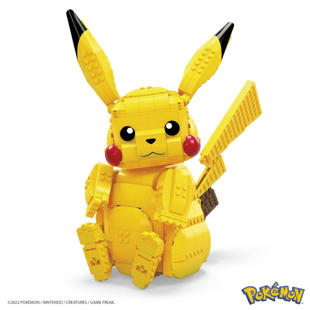MEGA Pokémon Building Toy Kit Jumbo Pikachu | Mattel Creation | Mattel ...