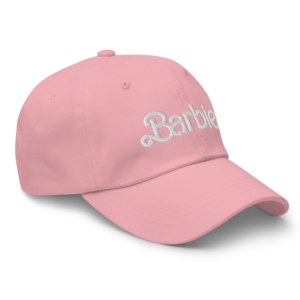 Barbie Classic Logo Pink Baseball Hat | Mattel Creations display picture 1