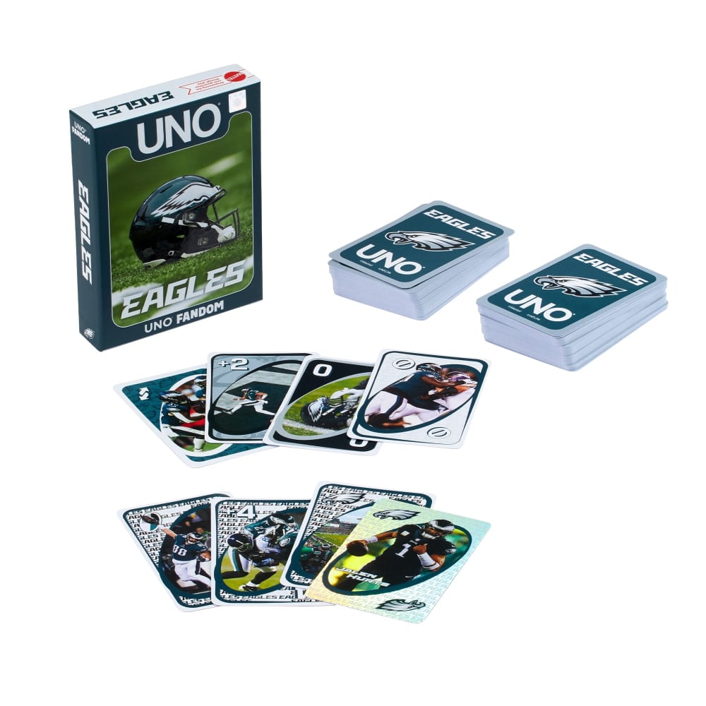 UNO Fandom NFL Eagles Game | Mattel Creations