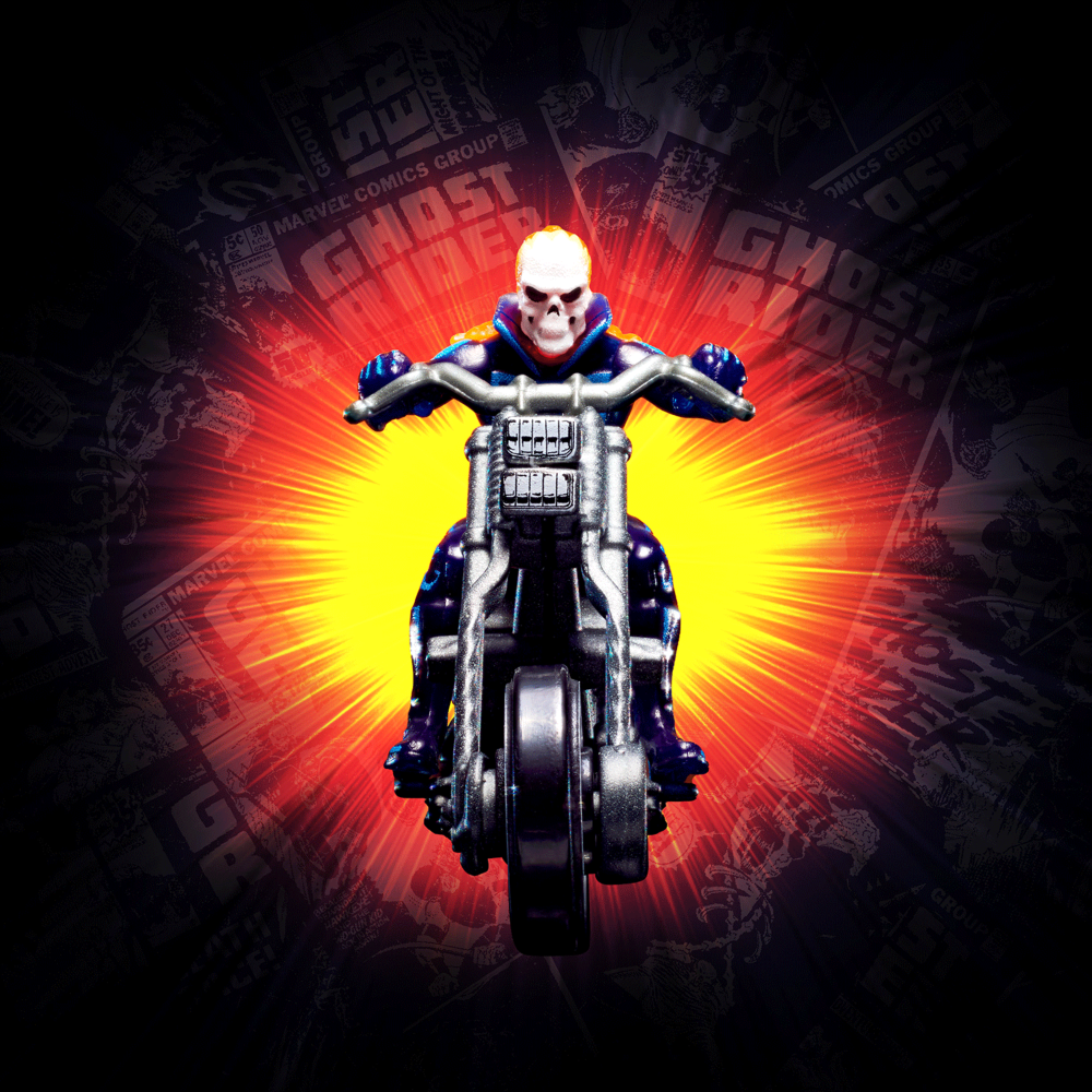 Hot Wheels MARVEL Ghost Rider Motorcycle & Figure Collectible | Mattel ...