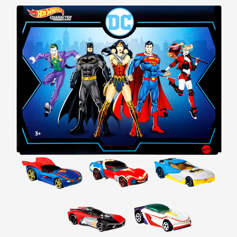 Hot Wheels DC Character Car Bundle 5-Pack | Mattel Creations