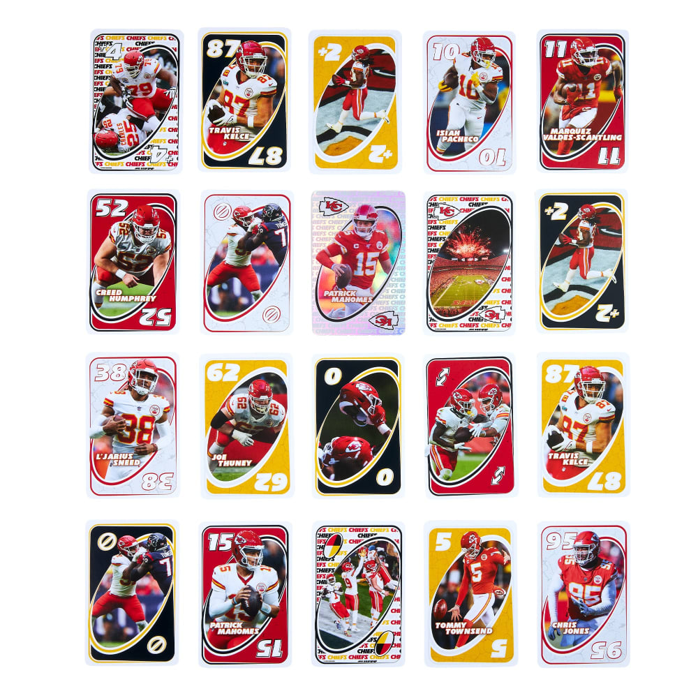 UNO Fandom NFL Chiefs Game | Mattel Creations