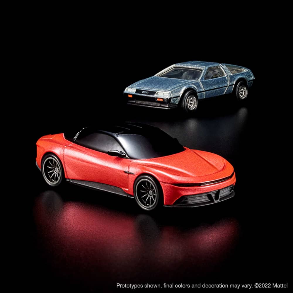 Hot Wheels x DeLorean DMC-12 & Alpha5 Collector Set – Mattel Creations