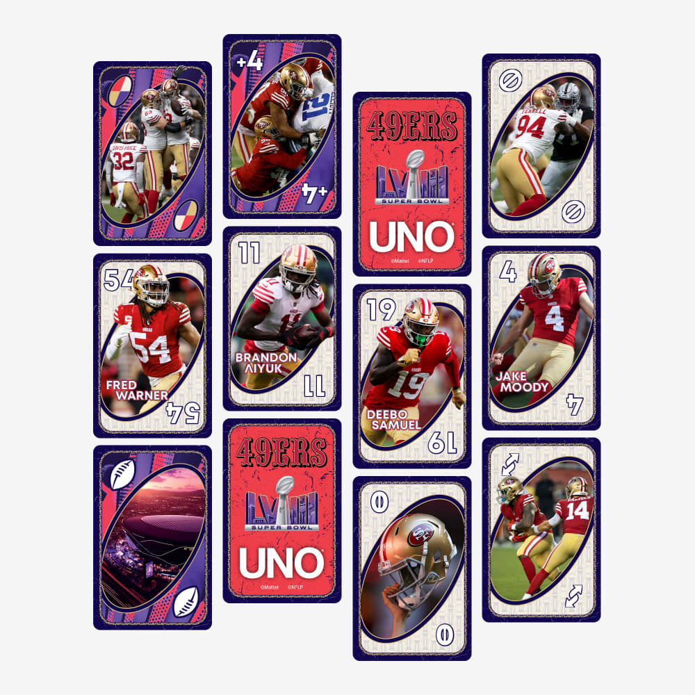 UNO LVIII Super Bowl Card Game | Mattel Creations