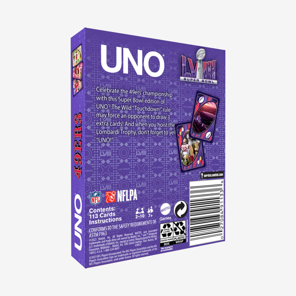 UNO LVIII Super Bowl Card Game | Mattel Creations