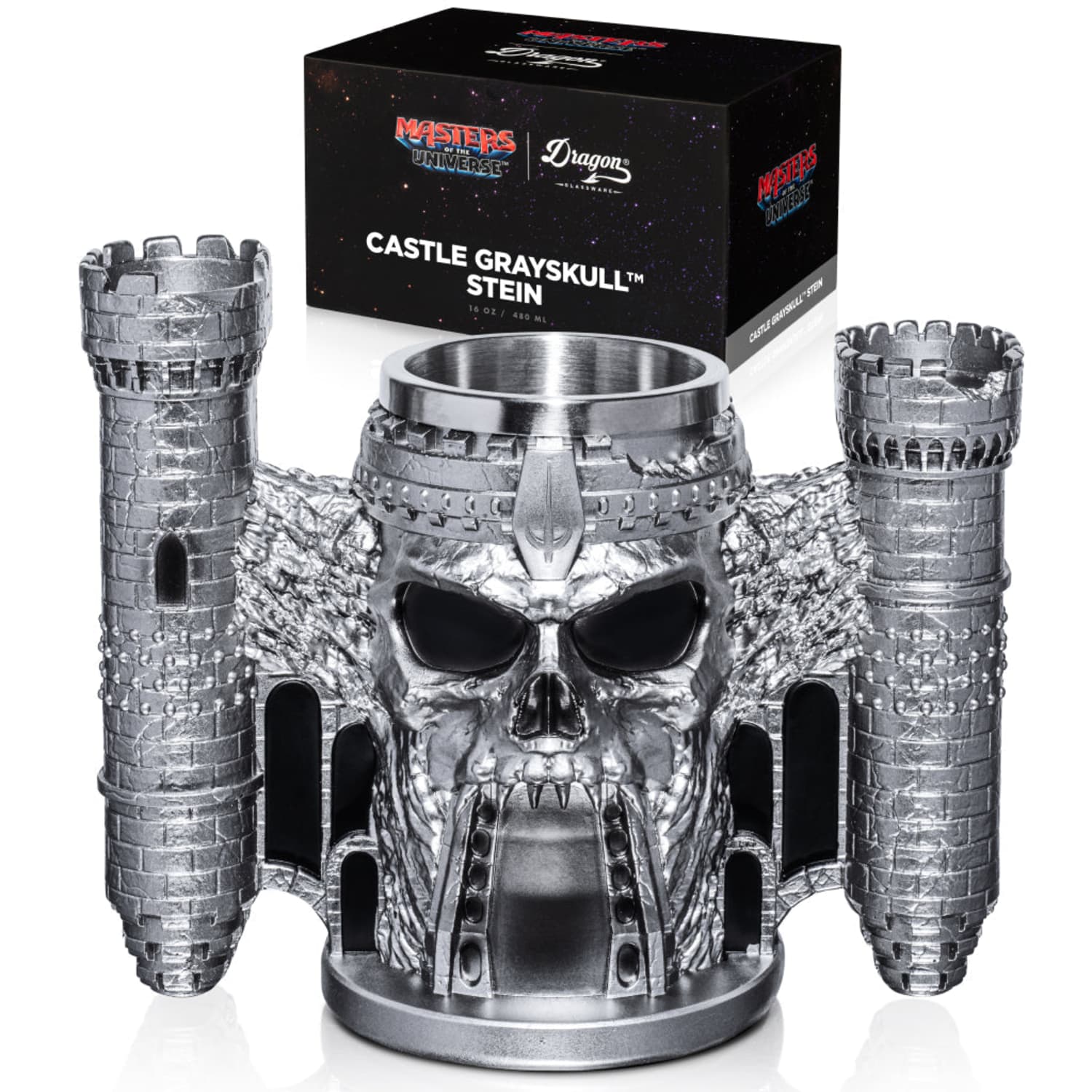 新品エンゲルブライト ステンドグラス クイーンオブエブリシング グラスマスターズ Masters of the Universe™ 2026 Movie Castle Grayskull™ Tankard