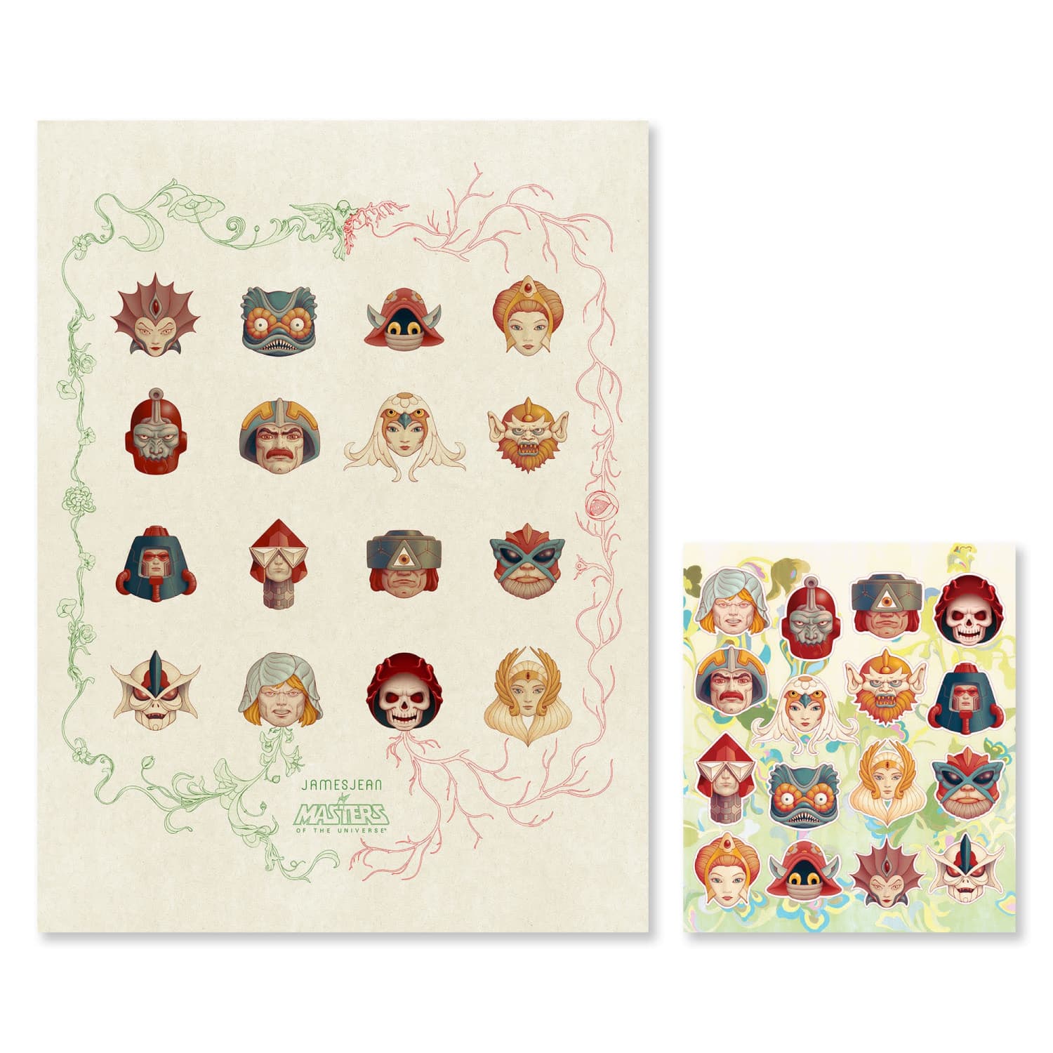 James Jean Masters of the Universe Poster and Sticker Set | Mattel