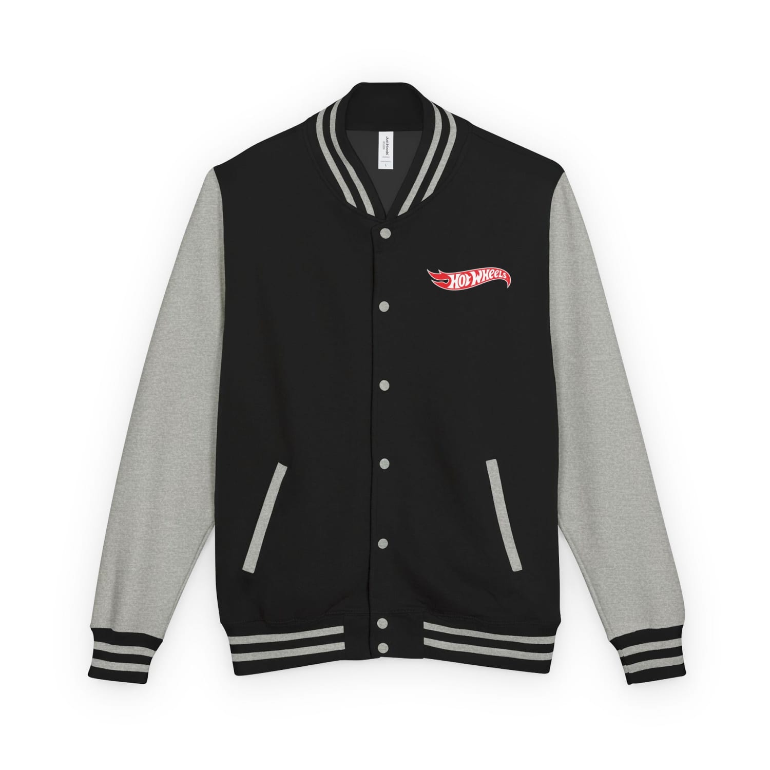 Hot Wheels Logo Black Varsity Jacket | Mattel Creations