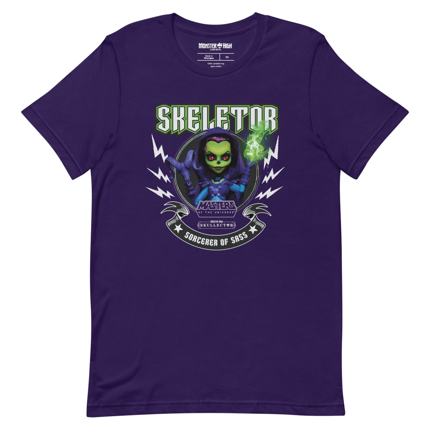 Monster High Masters of the Universe Skeletor Purple T-shirt