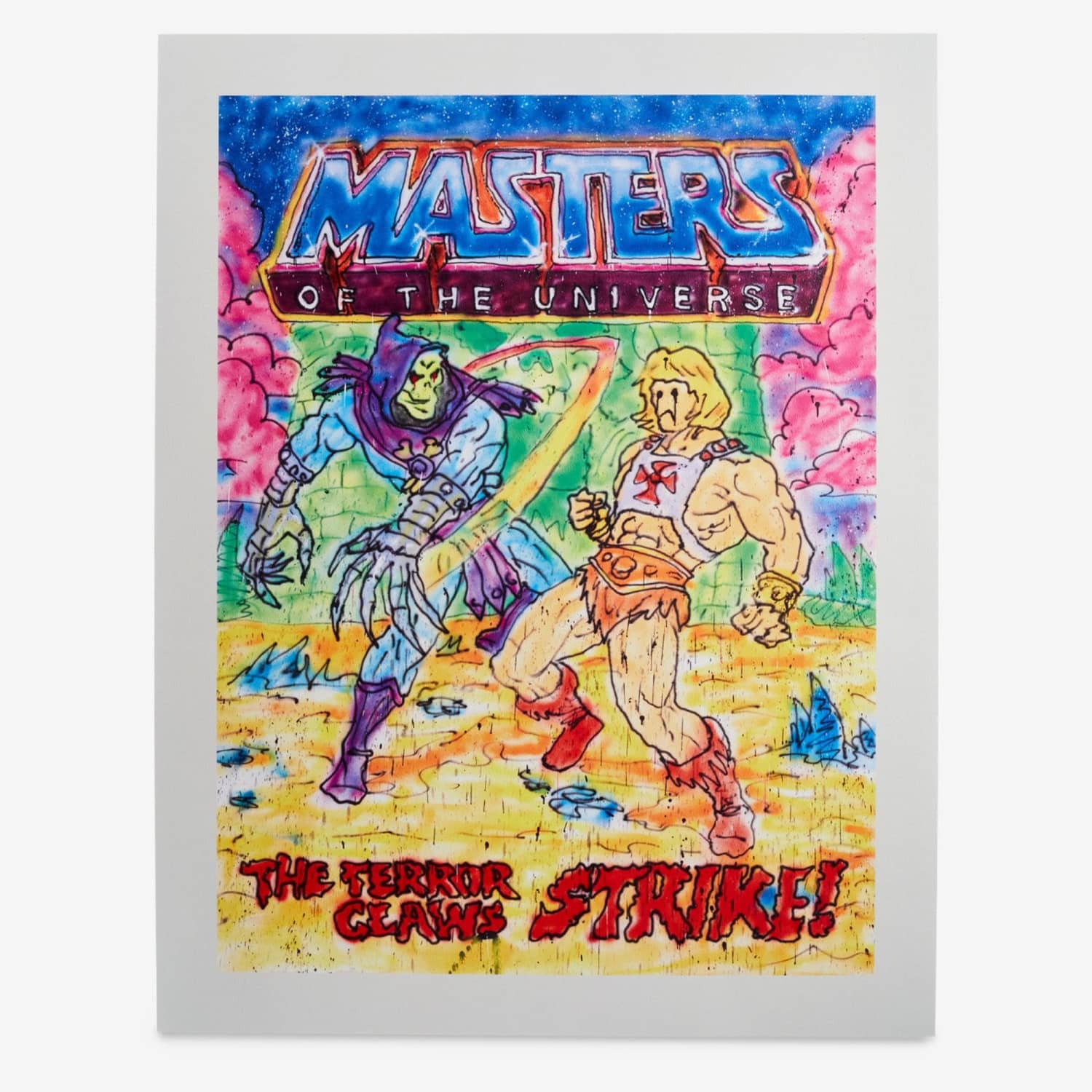 最終価格　MADSAKI MASTERS OF THE UNIVERSE Madsaki Masters of the Universe Terror Claws Art Print – Mattel