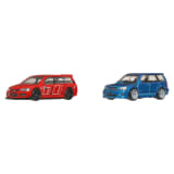 Hot Wheels Premium Car Culture 2-Pack - 2005 Mitsubishi Lancer Evolution IX Wagon / Remorque & 2004 Subaru Forester STI