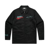 Hot Wheels x Kenny Scharf Black Embroidered Zip Front Jacket