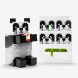 Minecraft Diamond Level Panda Figure