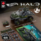 Mattel Brick Shop Hot Wheels Halo UNSC M12 Warthog Building Set