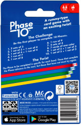 Phase 10 Card Game with Color Blind Accessible Deck