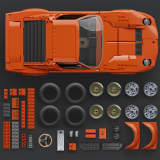 Mattel Brick Shop Hot Wheels Lamborghini Miura P400 SV Collectible Building Set
