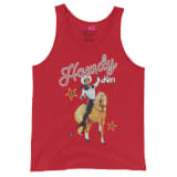 Barbie 1980's Howdy Ken Red Tank Top