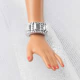 2021 Holiday Barbie Doll, Brunette Curly Hair