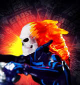 Hot Wheels MARVEL Ghost Rider Motorcycle & Figure Collectible