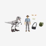 Jurassic World Toys Dr Grant & Raptor Figures Hammond Collection