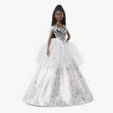 2021 Holiday Barbie Doll, Brunette Braids