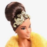 Guo Pei Barbie Doll Wearing Golden-Yellow Gown