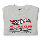 Hot Wheels® Red Line Club® 20th Anniversary Silhouette Logo – Heather Grey Shirt