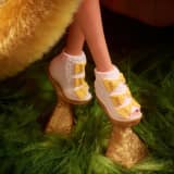 Guo Pei Barbie Doll Wearing Golden-Yellow Gown