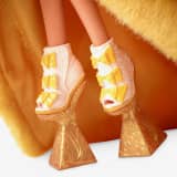 Guo Pei Barbie Doll Wearing Golden-Yellow Gown