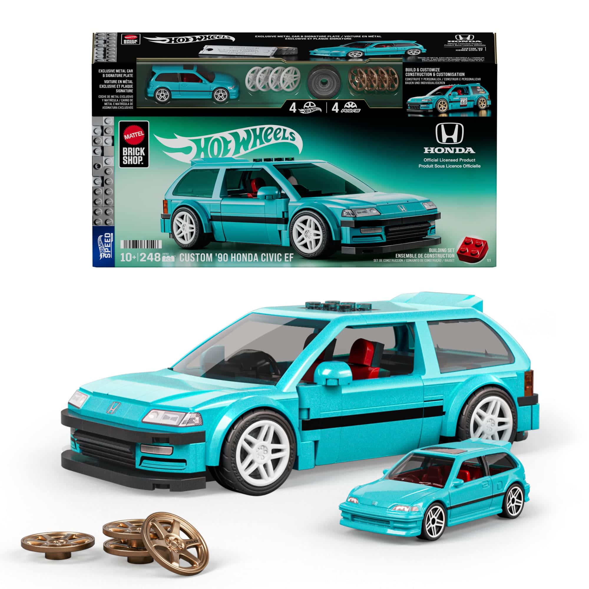 Mattel Brick Shop Hot Wheels Custom ’90 Honda Civic EF Bauset