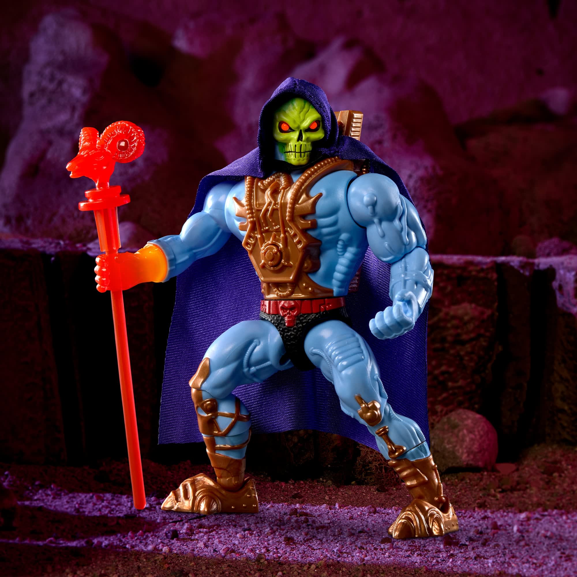 Masters of the Universe Origins Deluxe Laser Light Skeletor