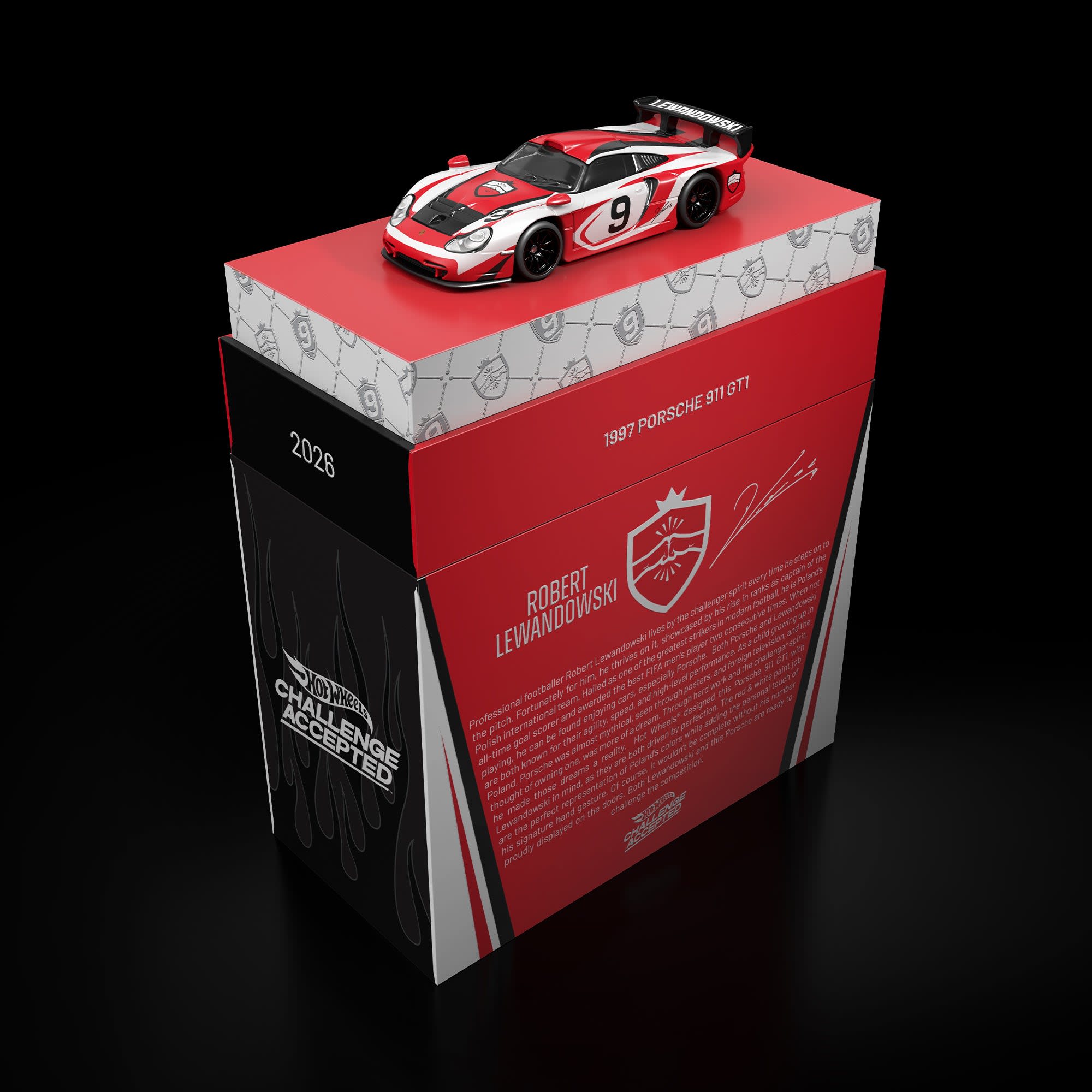 Hot Wheels x Robert Lewandowski x 1997 Porsche 911 GT1